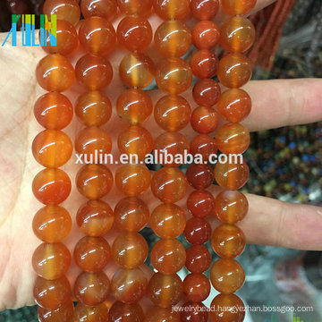 10mm Natural Carnelian Gemstone Stone Light Red Agate Ruby Stones Round Gemstone Beads